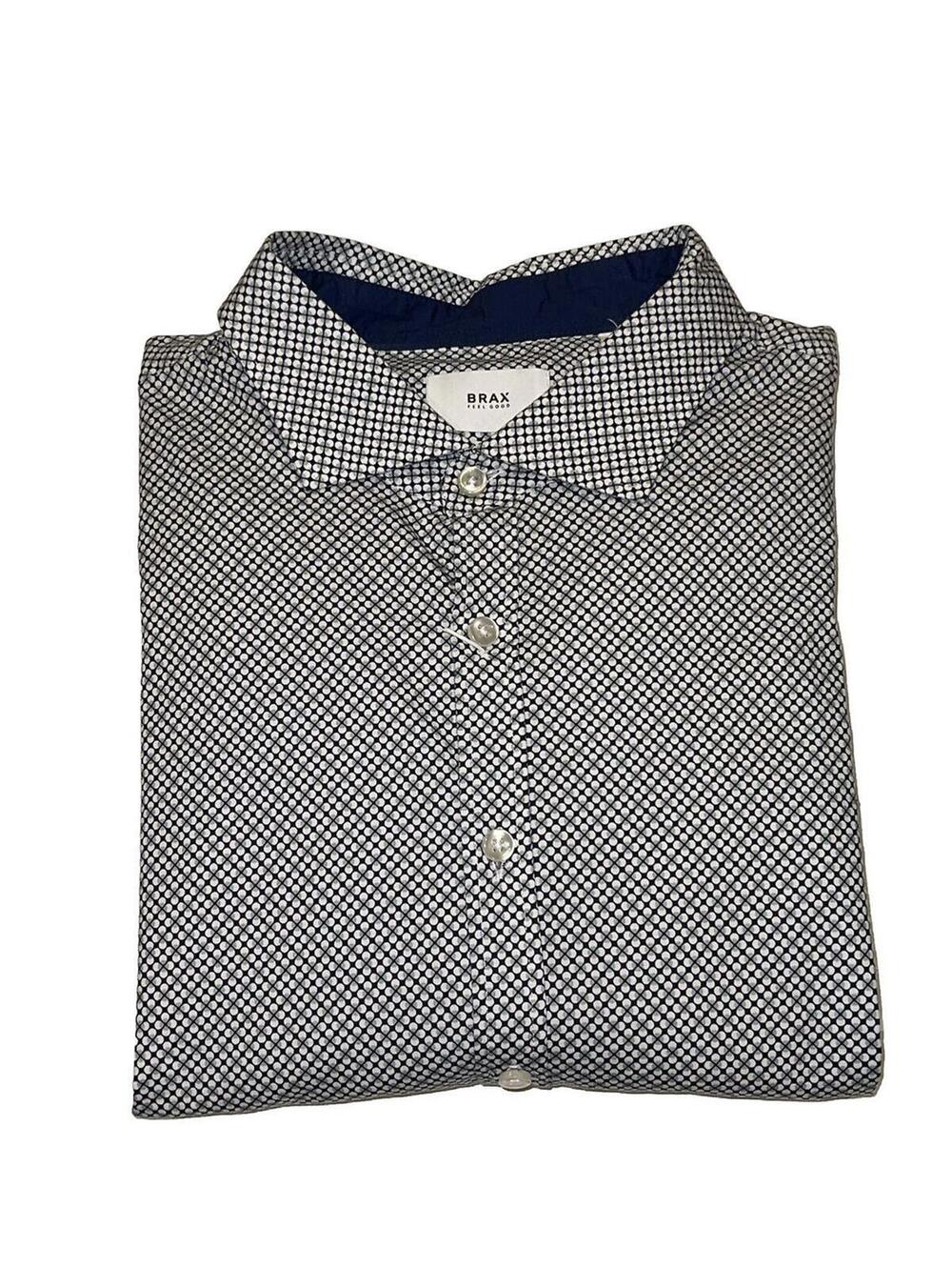 Brax feel good Hi-flex easy care buttondown modern fit dress shirt Size XL